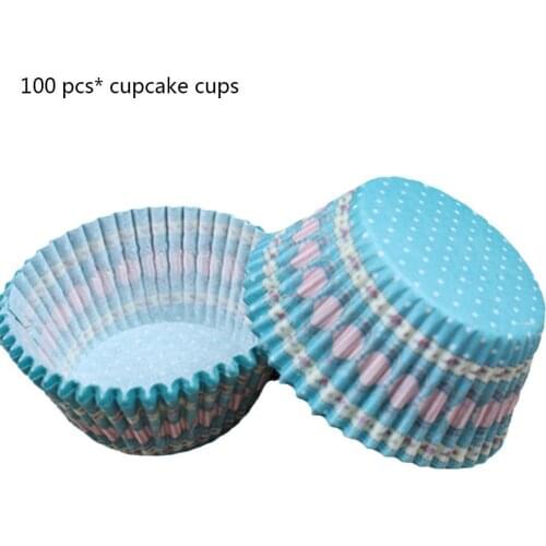 100Pcs Cake Paper Baking Cup Liner Muffin Cake Elegant Cake Box Support Reduction Cost Wholesale