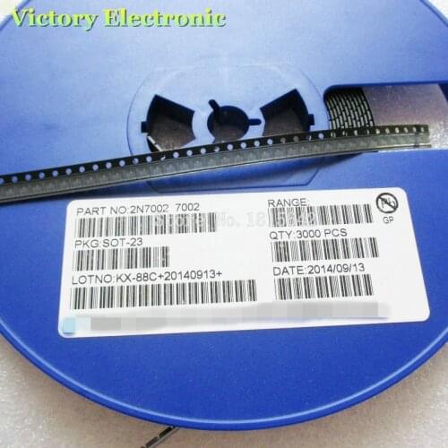100PCS/Lot 2N7002LT1G SOT23 2N7002 SOT SMD 702 Small Signal MOSFET 60V 115 mA N-Channel new and original