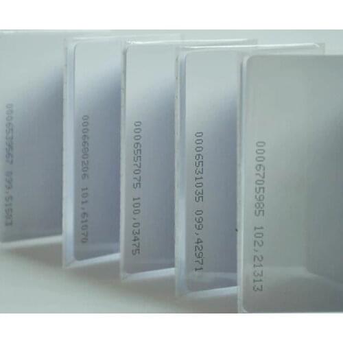 300pcs/lot plastic blank card rfid card proximity EM4100 card with 125kHz rfid card