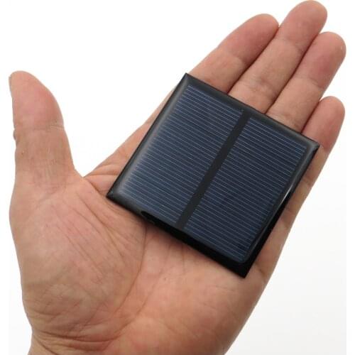 5.5V 80mA 0.38Watt Solar Panel Standard Epoxy Polycrystalline Silicon DIY Battery Power Charge Module Mini Solar Cell toy