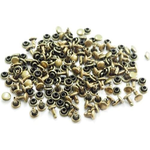 5 mm Antique Brass Double cap Rivet