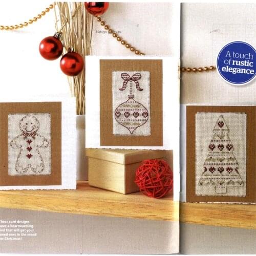 CD361 Cross Stitch Kit Package Greeting Cards Needlework Counted Cross-Stitching Kits Christmas Mothers Fathers Day Birthday