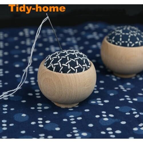 Cute Japaness Style Wood Needle Pin Base Pincushion Base Wooden Sashiko Accessory DIY Accessory