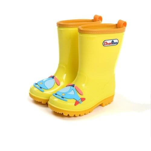 Childrens Rain Shoes Boys and Girls Rain Boots Baby Cartoon Students' Non Slip Rubber Shoes Childrens Water Shoes
