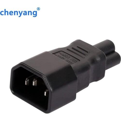 IEC 3Pin C6 male to 3Pin C13 Female Micky Mini Power Adapter Convertor 220V 240V