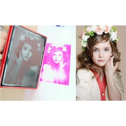 Code stamp Custom photosensitive seal stamp personalized logo Self inking stamp custom