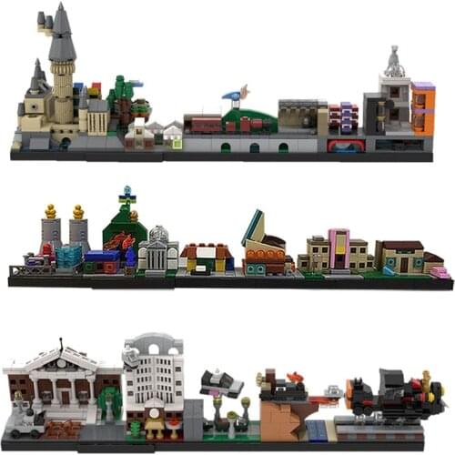 Spot MOC Series Back to the Future Architecture Building Blocks Bricks MOC-19767 Toys 546pcs Toys For Kids