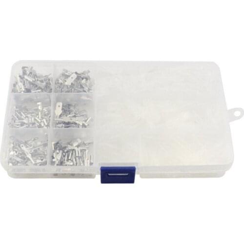 270Pcs 2.8/4.8/6.3mm Crimp Terminals Insulated Male Female Wire Connector Electrical Wire Spade Connectors Kit