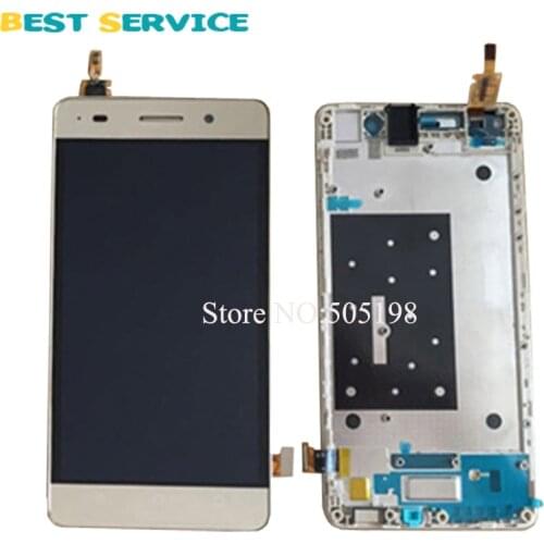 Original 100% test new For Huawei Honor 4C LCD Display with Touch Screen Assembly With Frame Replacement Parts Black White Gold