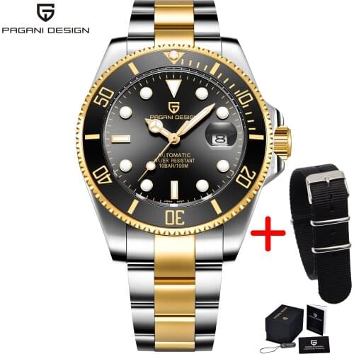 Pagani Design 2021 New Mens Mechanical Watch Sapphire Glass 100m Waterproof Watch Men Automatic Watch Luxury Relogio Masculino