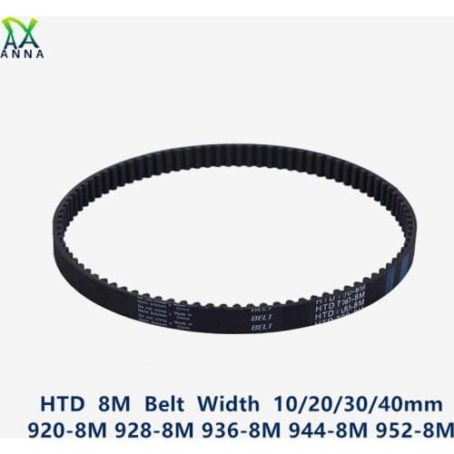 HTD 8M synchronous Timing belt C=920/928/936/944/952 width 20/30/40mm Teeth 115 116 117 118 119 HTD8M 920-8M 936-8M 952-8M