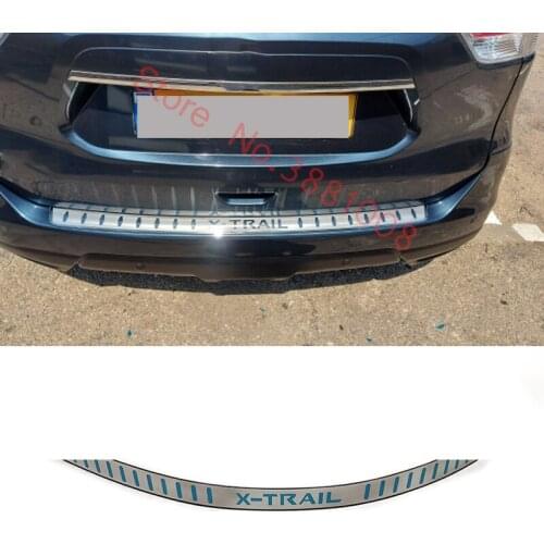 Ultrathin Stainless Steel For Nissan X-Trail X Trail T32 2014 2015- 2019 Car Rear Bumper Protector Sill Trunk Tread Plate Trim