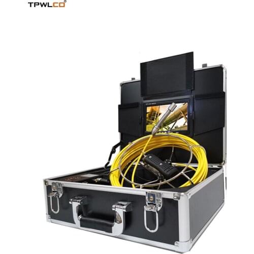 Sewer Waterproof Camera Pipe Drain Inspection System With DVR 17mm Professional Endoscope 20-50m Cable 4500mA Battery