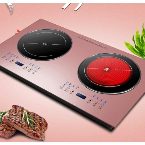 Built-in Induction Cooker Intelligent Double-burner Stove Inlaid Double-eye Electric Ceramic Stove High-power