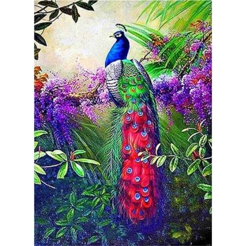 Bird Diy Peacock DIY Embroidery Cross Stitch 11CT Kits Craft Needlework Set Printed Canvas Cotton Thread Home Wholesale