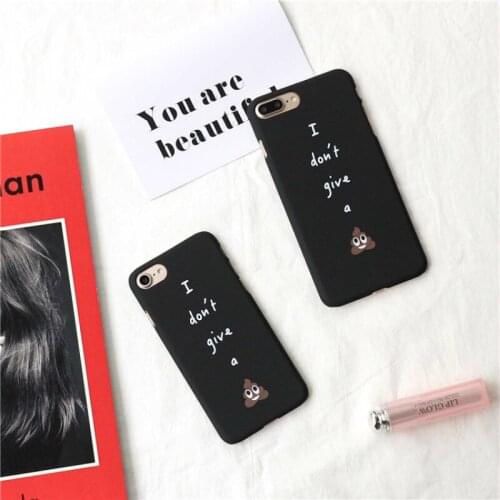 Funny Pattern For fundas iphone 6 Phone Case Fashion Letter Matte Back Cases Cover for iPhone 6s 6 7 8 Plus Coque Fundas Shell