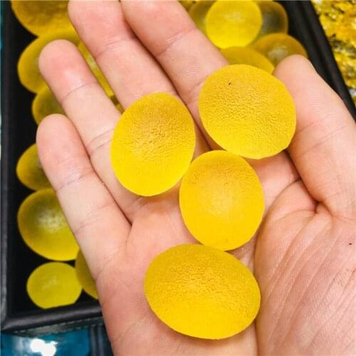 25-28g yellow Gem Moldavite Meteorite Impact Class Czech 1pc