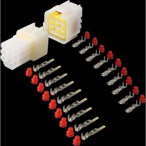 1/5/10/20 set kit FW-C-9F/M-B Furukawa 2.3mm male female waterproof electrical socket 9 Pin way connector for car