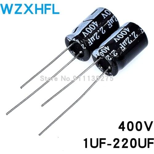 400V 1uf 2.2uf 3.3uf 4.7uf 6.8uf 8.2uf 100uf 22uf 33uf 47uf 68uf 82uf aluminum electrolytic capacitor
