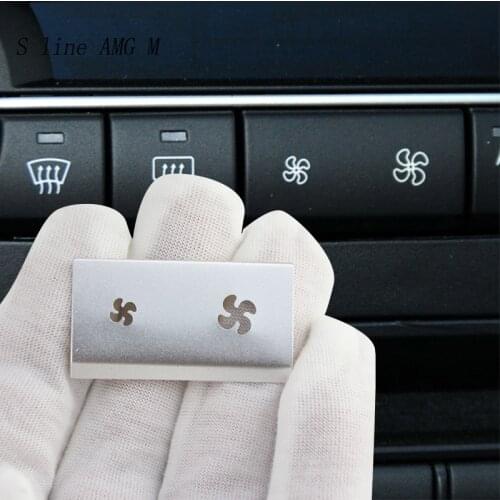 Car Styling For BMW X5 X6 E70 E71 Wind Air Volume air conditioning Fan buttons switch Cover Stickers and decals Auto Accessories