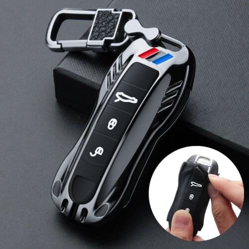 Car Remote Key Cover Case Key Shell For Porsche Cayenne Panamera 971 911 Macan Boxster 718 Carman Carrera GT 918 Spyder Taycan