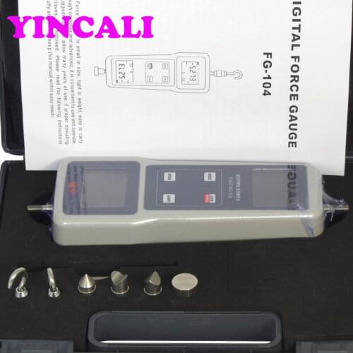 Newly Digital Force Gauge FG-104 Push Pull Force Gauge Meter Tension Meter for High Accuracy Push Force and Pull Force Test