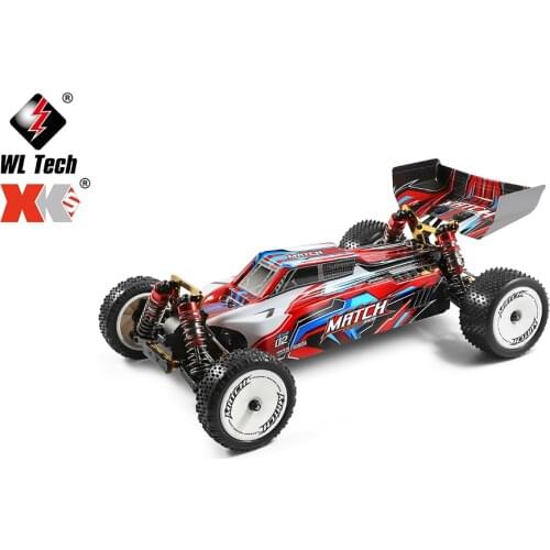 Wltoys 104001 RTR 1/10 2.4G 4WD 45km/h RC Car Metal Chassis Vehicles Model 7.4V 2200mAh Off-Road Climbing Truck VS 10428