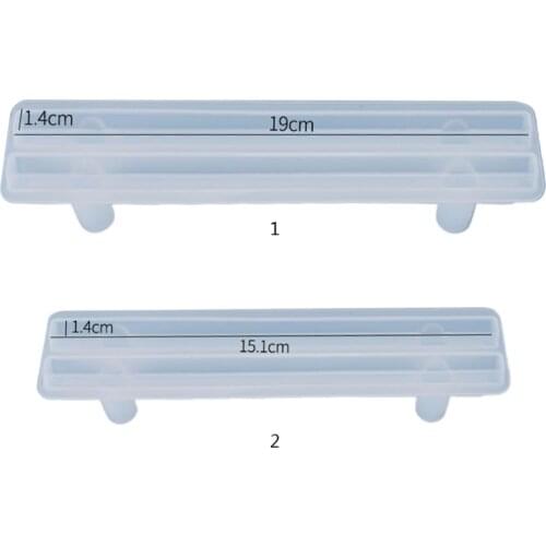 Crystal Epoxy Resin Mold Fruit Plate Bending Handle Casting Silicone Mould DIY Crafts Jewelry Making Tools