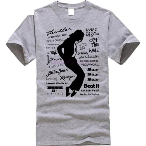 Michael Jackson King Of Pop Song List Shirts