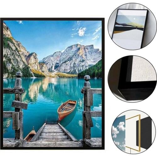 Metal Aluminum alloy diamond frame Customize Diy outer frame for Photo frame,Unique Combination,Art Picture frame gift
