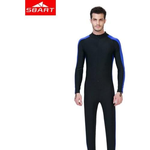 SBART Full Body Wetsuit Long Sleeve Rashguard Swimsuit For MEN Diving Suit Surf DIVING and Swimming