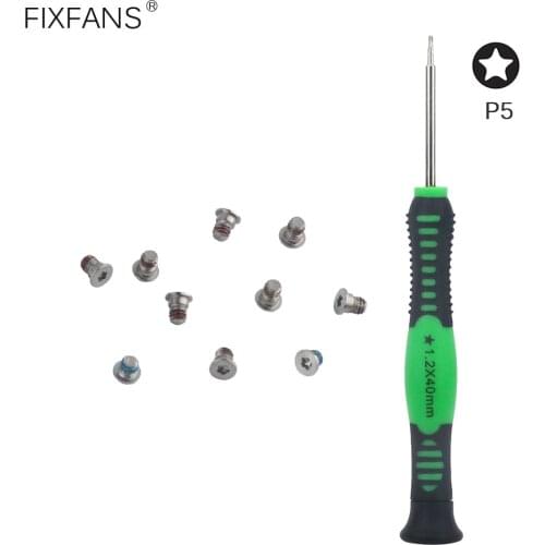 Replacement Bottom Case Screws Set and 1.2mm P5 Pentalobe Screwdriver for MacBook Pro Retina 13 inch A1425 A1502 15 inch A1398