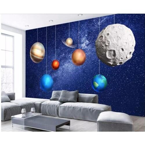Custom mural 3d photo wallpaper Space star childrens room Background wall Home decor 3d wall murals wallpaper for walls 3 d