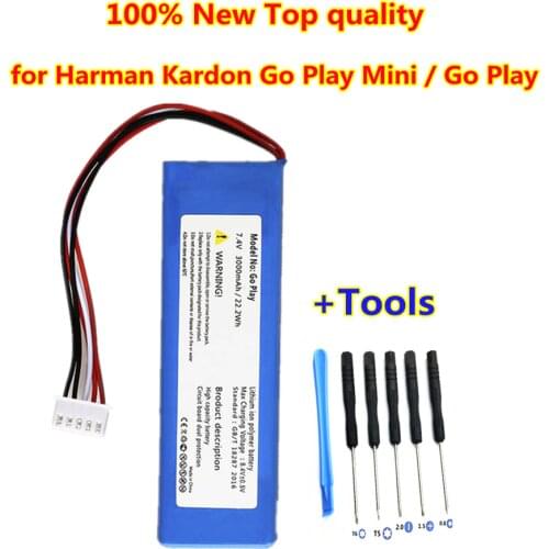 New 3000mAh GSP1029102 01 battery for Harman Kardon Go Play Mini / Go Play For JBL Go Play CP-HK06 Bluetooth Speaker Battery