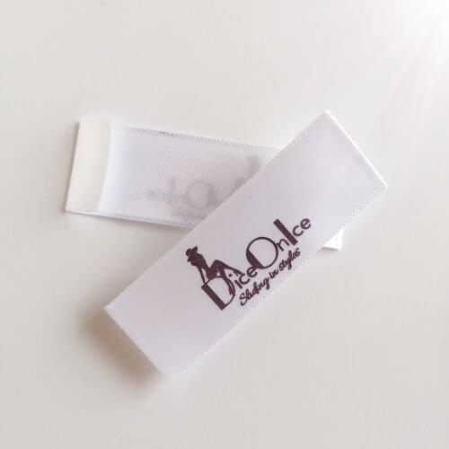 New style printing label custom sewing labels with own logo customize size clothing tag