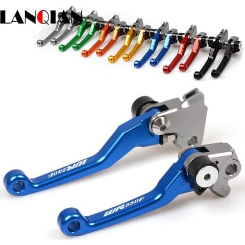 Pair Dirt Bike Brake Clutch Levers Customized Motorcycle Accessories Lever For YAMAHA WR250F WR 250F 250 F 2001 2002 - 2015