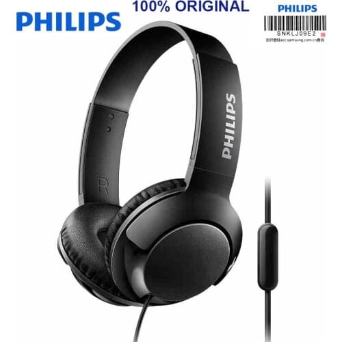 Philips SHL3075 Bass Wired Headphone with Headband Style Wire Control Noise Reduction for Samsung Huawei Official Certification