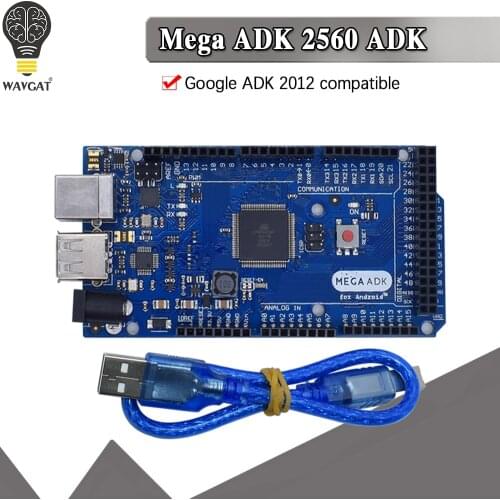 WAVGAT Mega 2560 R3 16AU Board 2012 Google Open ADK Main Board (for Compatible Mega 2560 ATmega2560-16AU + USB Cable