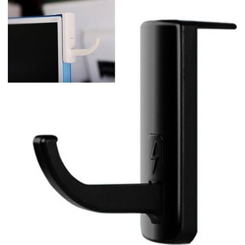 Portable Universal Wall-Mounted Headphone Stand Bracket Holder PC Monitor Hook Scratch Resistant Headphone Holder