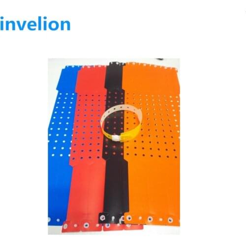 50pcs new arrival alien chip wrist uhf tags waterproof long range disposable rfid wristband tag for children