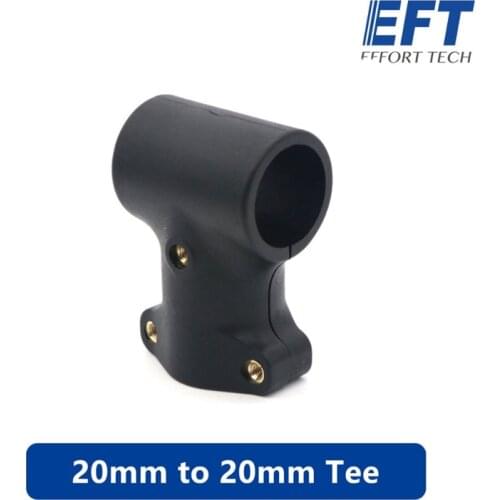 EFT 20mm-20mm nylon pipe joint landing gear connecting rod T-shaped tripod tee joint parts suitable for agricultural drones