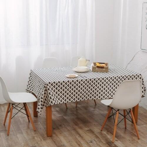 Nordic style cotton and linen cloth art restaurant tablecloth simple coffee table tablecloth literary fresh long cover towel