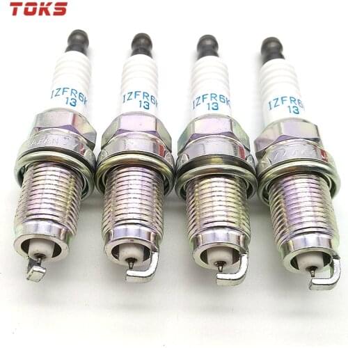 TOKS 4pcs Car Iridium Spark Plug IZFR6K13 9807B-56A7W For Honda Fit 2007-2013 Accord 2003-2007 CRV 2006- 9807B 56A7W 9807B56A7W