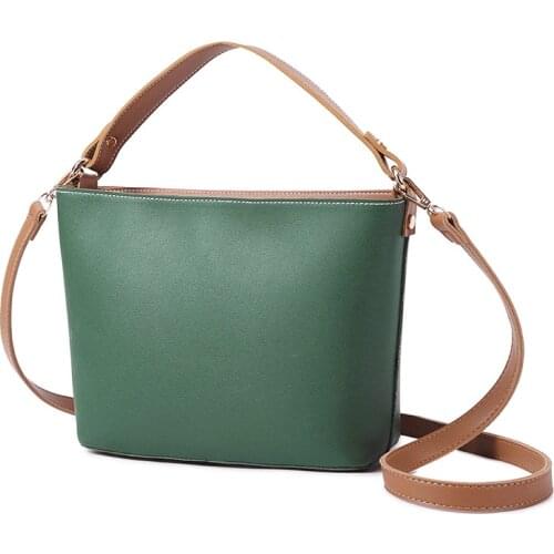 Bucket bag female 2020 new Korean version of the simple wild casual handbag fashion mini bag Shoulder Messenger Bag Bucket bag