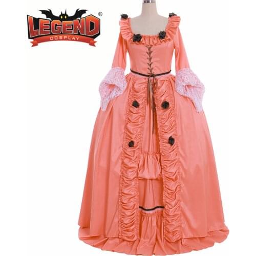 18th century Women colonial Marie Antoinette Rococo Baroque Fancy Dress Cosplay Costume Adult
