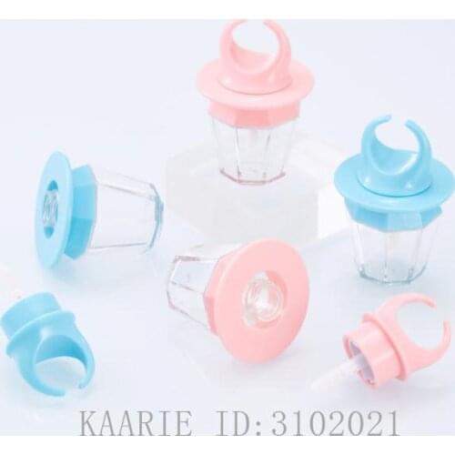 1/2/5pcs 8ml Empty Lip Gloss Tube Lips Balm Bottle wand Brush Container Diamond Ring Shape Bottle Lipgloss Tube Concealer Tube