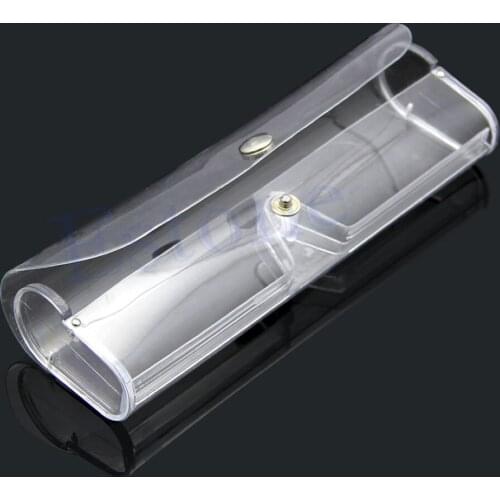 1PC Clear Plastic Reading Glasses Case Eyeglasses Bag W12541