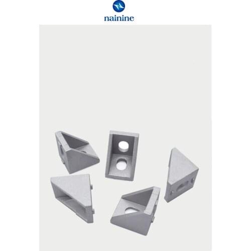 10/20Pcs 2020 Corner Fitting Angle Aluminum 17x20x20 Connector Bracket Fastener 3D Printers CNC Routers Industrial Profile A02