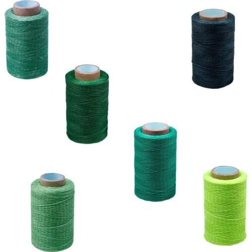 150D 250M 1mm Leather Hand Stitching Multi Color Leather Craft Sewing Waxed Thread Heavy Duty Waxed Coarse Whipping Thread