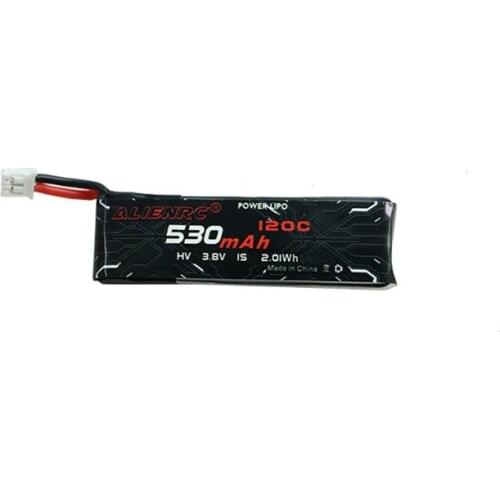 1S 3.8V HV 530mAh Lipo Battery 120C Lithium Battery PH2.0 Plug Connector for RC FPV Racing Drone Tinywhoop Spare Parts